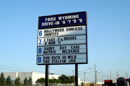 Ford-Wyoming 6-9 Theatre - MARQUEE - PHOTO FROM WATER WINTER WONDERLAND